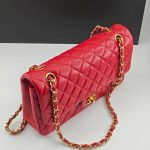 Chanel Medium Classic Double Flap Red Gold Hardware 25Cm - Image 6