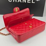 Chanel Medium Classic Double Flap Red Gold Hardware 25Cm - Image 7