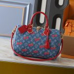 Louis Vuitton X Takashi Murakami Bolsa Speedy Soft 30 Monogram Denim Blue 30Cm N87627 - Image 7