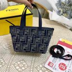 Fendi Roll Mini Ff Chenille Bag Dark Blue 16Cm 8Bs096Asu1F1Pqk - Image 10