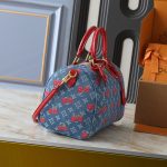 Louis Vuitton X Takashi Murakami Bolsa Speedy Soft 30 Monogram Denim Blue 30Cm N87627 - Image 6