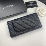 Chanel Quilted Classic Long Flap Wallet Black 19Cm - Image 5