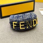 Fendi Fendigraphy Mini Bag Blue Chenille 20Cm 8BS081ASU0F1PQM - Image 4