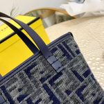 Fendi Roll Mini Ff Chenille Bag Dark Blue 16Cm 8Bs096Asu1F1Pqk - Image 7