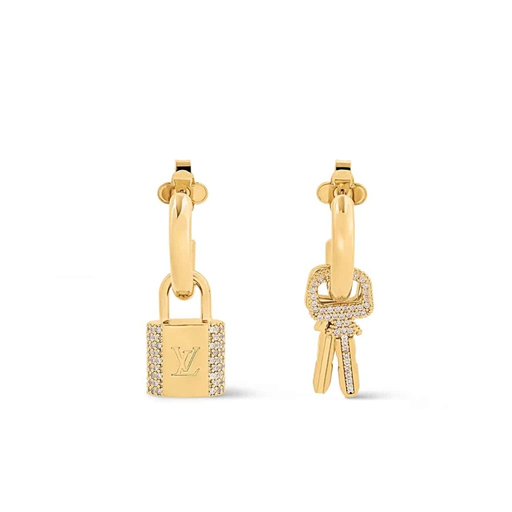 Louis Vuitton Lv Padlock Earrings M01583 - Image 2