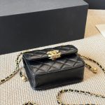 Chanel 21a Mini Flap Coin Purse With Chain Black 12cm Ap2290 B06092 94305 - Image 7
