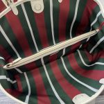 Gucci Gg Emblem Large Tote Bag Beige And White Coated Fabric 38cm 815213 Fad6l 9641 - Image 5
