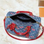 Louis Vuitton X Takashi Murakami Bolsa Speedy Soft 30 Monogram Denim Blue 30Cm N87627 - Image 3