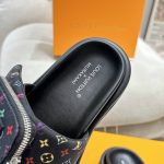 Louis Vuitton X Takashi Murakami Pool Pillow Flat Comfort Mule Black 1agvrf - Image 4