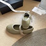 Chanel Mary Jane Ballet Flat Dark Green - Image 4