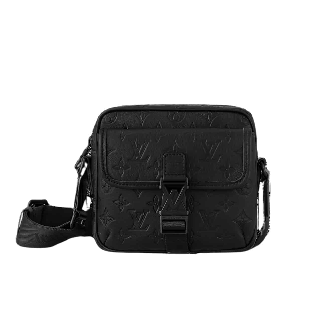 107-8.jpg Louis Vuitton Getaway Messenger Monogram Shadow Bag Black 20Cm M12516 - Image 1