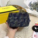 Fendi Roll Mini Ff Chenille Bag Dark Blue 16Cm 8Bs096Asu1F1Pqk - Image 6