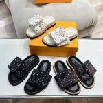 Louis Vuitton X Takashi Murakami Pool Pillow Flat Comfort Mule Black 1agvrf - Image 7