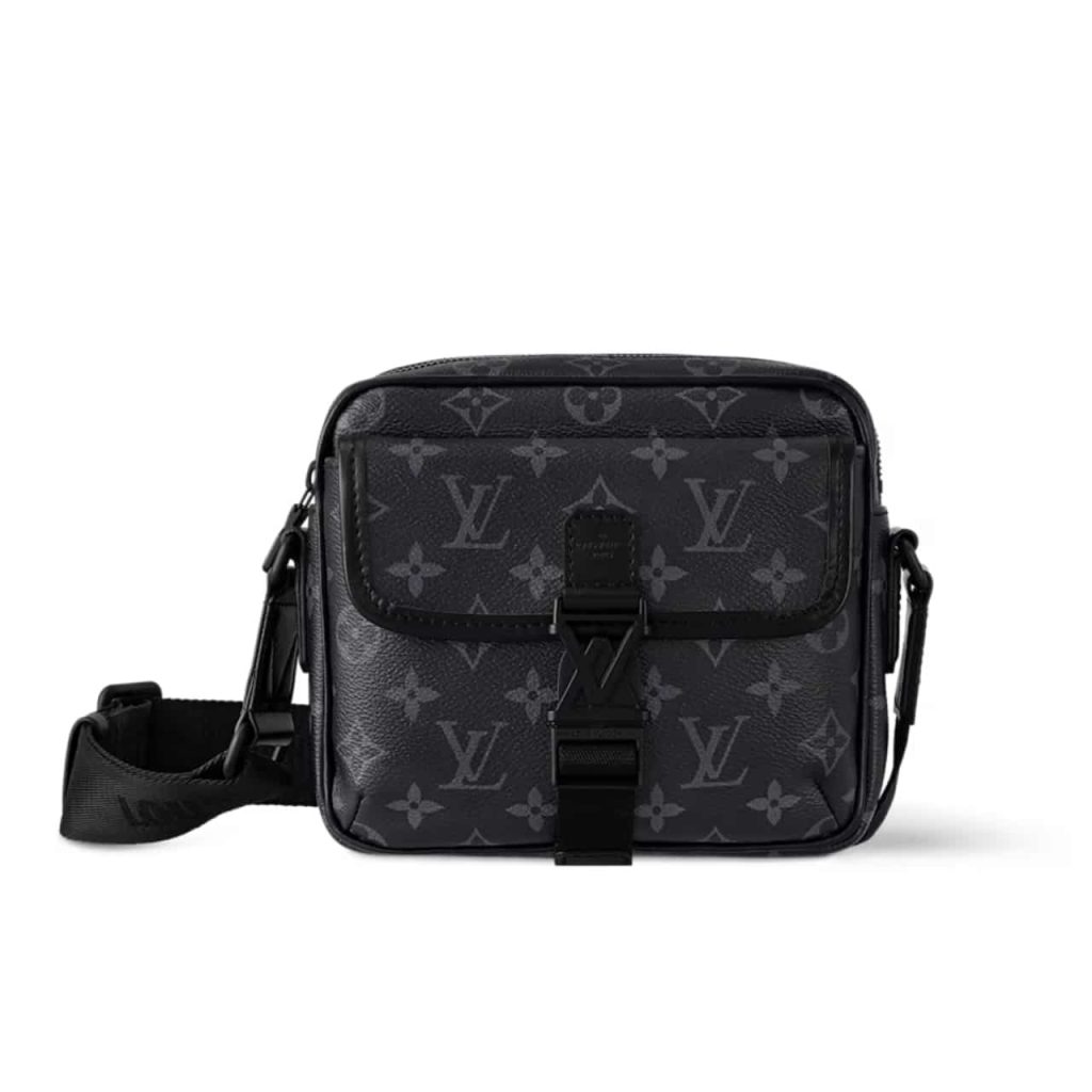 Louis Vuitton Getaway Messenger Monogram Eclipse Bag Black 20Cm M12518 - Image 2