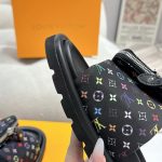 Louis Vuitton X Takashi Murakami Pool Pillow Flat Comfort Mule Black 1agvrf - Image 6
