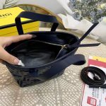 Fendi Roll Mini Ff Chenille Bag Dark Blue 16Cm 8Bs096Asu1F1Pqk - Image 4