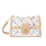 Louis Vuitton X Murakami Dauphine Soft GM Monogram Canvas White 25cm M13255