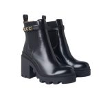 Gucci Women'S Ankle Boot With Logo Black 730064 Aabk6 1000