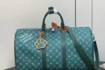 Louis Vuitton Keepall Bandoulière Green 45Cm M46593 - Image 3