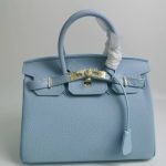 Hermes Birkin 35 Togo Leather Gold Hardware Blue 35Cm - Image 7