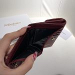 Saint Laurent Cassandre Matelassé Small Envelope Wallet In Grain De Poudre Leather 11Cm - Image 5