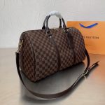 Louis Vuitton Keepall Bandoulière Travel Bag Damier Ebene Brown 45Cm - Image 3