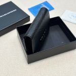 Prada Bifold Saffiano Leather Wallet Black 11Cm - Image 7