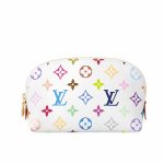 Louis Vuitton X Murakami Cosmetic Pouch PM Monogram White 19Cm M13744