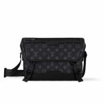 Louis Vuitton Messenger Voyager Monogram Eclipse Bag Black 28Cm