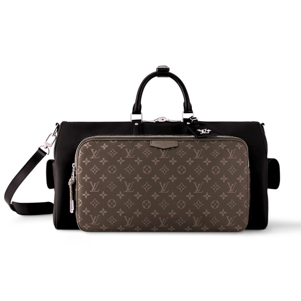 Louis Vuitton Keepall Bandoulière 50 Black And Brown 50cm - Image 2