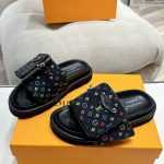 Louis Vuitton X Takashi Murakami Pool Pillow Flat Comfort Mule Black 1agvrf - Image 3