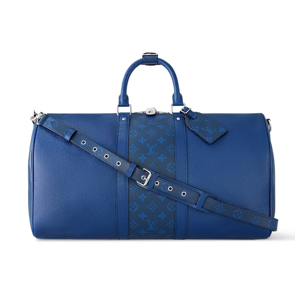 Louis Vuitton Keepall Bandoulière 50 Taigarama Cobalt 45cm M53766 - Image 2