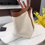 Saint Laurent Y Tote In Canvas And Leather Bag Beige 37cm 817602fac7t9856 - Image 7