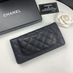Chanel Black Caviar Leather Classic Long Flap Wallet 19.5Cm - Image 9