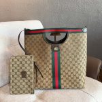 Gucci Giglio Large Tote Bag Beige And Brown GG Canvas 36Cm 865452 FAFZE 9871 - Image 9