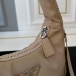 Prada Soft Padded Nappa Leather Bag Beige 21Cm - Image 4