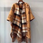 Gucci Reversible GG Wool Cape Poncho Beige 185cm 553118 4G200 9764 - Image 3