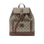 Gucci Backpack With Interlocking G Beige And Ebony 26Cm