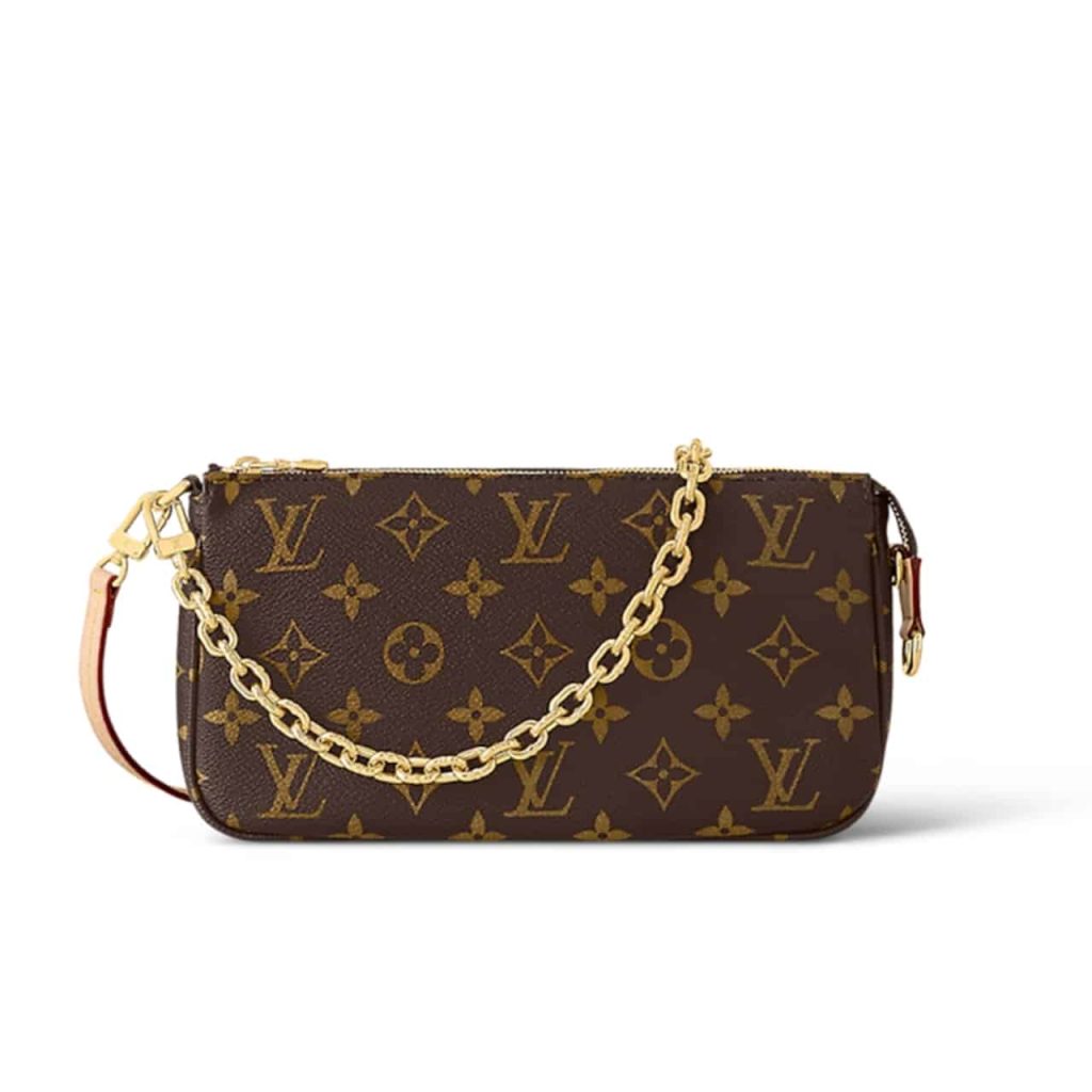 Louis Vuitton Pochette Accessoires Monogram Bag Brown 23cm - Image 2