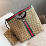 Gucci Giglio Large Tote Bag Beige And Brown GG Canvas 36Cm 865452 FAFZE 9871 - Image 7