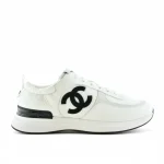 Chanel Mesh Suede Sneaker White Black G37492 Y55236 10601
