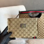 Gucci Giglio Large Tote Bag Beige And Brown GG Canvas 36Cm 865452 FAFZE 9871 - Image 8