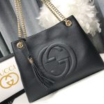Gucci Soho Shoulder Bag Black 38Cm - Image 3