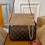 Louis Vuitton Pochette Accessoires Monogram Bag Brown 23cm - Image 3