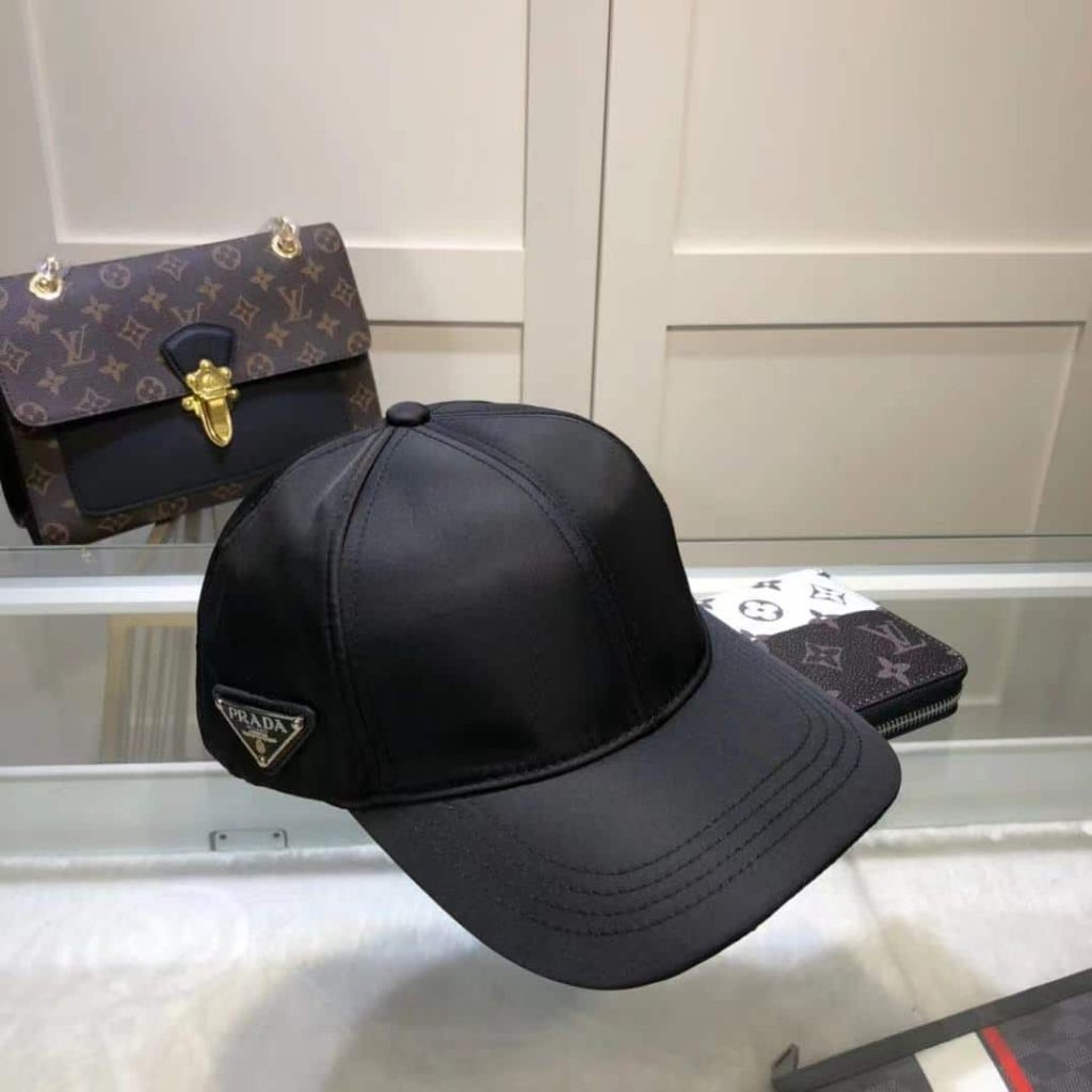 Prada Renylon Baseball Cap Black - Image 4