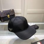 Prada Renylon Baseball Cap Black - Image 4