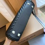 Saint Laurent Matelasse Cassandre Shopper Tote Black Leather 35Cm - Image 4