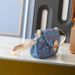 Louis Vuitton X Takashi Murakami Sunset Monogram Cherry Denim Bag 27cm M13680 - Image 4