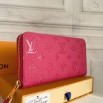 Louis Vuitton Zippy Wallet Monogram Dark Pink 19Cm M83639 - Image 4