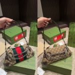 Gucci Horsebit Chain Small Shoulder Bag Beige 27Cm 764339 Facm2 8747 - Image 7